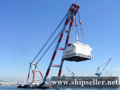 sell floating crane 1200t crane barge 1200 ton in south korea floating crane barge 1200t 1000t 1500t