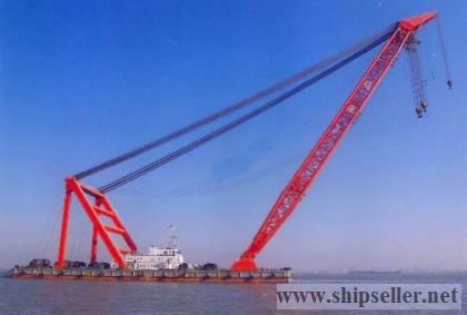 cheapest 1800t floating crane new built floating crane barge1800 ton