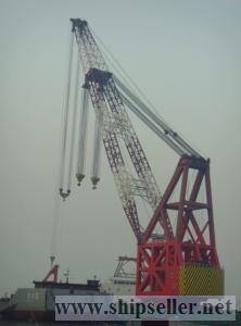 cheapest new 1500t floating crane 1500 ton crane barge