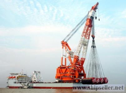 1500t floating crane charter crane barge 1500 ton rent