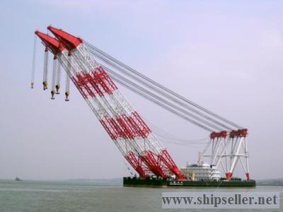 2000t floating crane charter crane barge 2000 ton rent