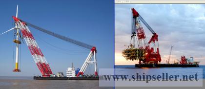 100t to 5000t floating crane buy sell crane barge new and used floating crane barge
