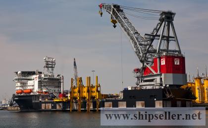 floating crane supplier seller manufacturer crane barge vessel