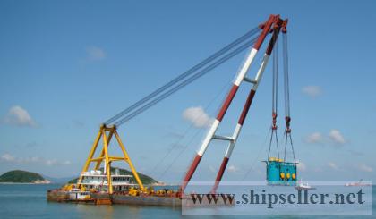 500t floating crane barge 500t crane barge 500 ton crane vessel