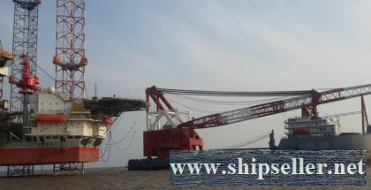 Floating crane 3800t for charter 3800 ton crane barge hire rent