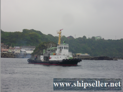 800hp Japan built small harbor tug boat with oil skimmer device for sale