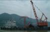 Cable Laying vessel with floating crane barge 180t for sale