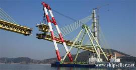 1,200-tonne Floating Shear Leg Crane 1200T floating crane barge 1200 t