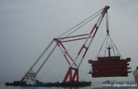 1000t crane barge 1000 ton floating crane barge 1000t crane vessel 2 m