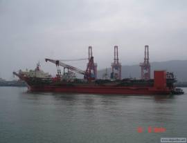 100t floating crane barge 100t used crane barge 100 ton