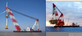 100t to 5000t floating crane buy sell crane barge new and used floatin