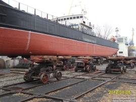 150. Dry cargo sea-river ship STK type, 1900 t.
