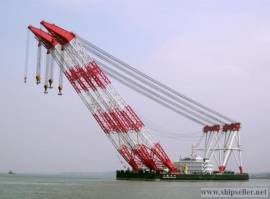 1600t floating crane 1600 ton floating crane barge sell supplier