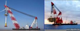 180t floating crane barge 180 ton crane vessel 180t floating crane 180
