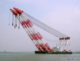 2000t floating crane charter crane barge 2000 ton rent
