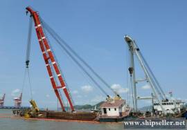 200t floating crane barge 200 ton $550,000 crane vessel salvage vessel