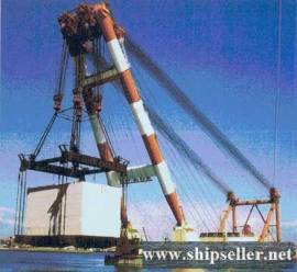 3,000-tonne Floating Shear Leg Crane 3000T floating crane barge 3000 t