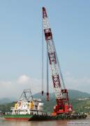 300t floating crane barge 300t used crane barge 300 ton