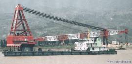 300t floating crane charter crane barge 300 ton rent