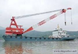 300T Floating Crane for Sale $2 million 300 ton crane barge crane vess