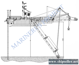 348. Dredger with walking / vertical piles.