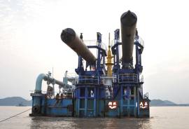 3500 cubic meter unself-propelled cutter suction dredger