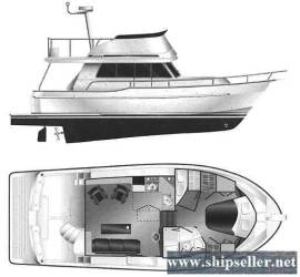 39' Mainship 350/390 Trawler Twin Diesel 1997