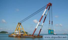 400t floating crane barge 400t used crane barge 400 ton