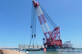 500t floating crane barge 500t crane barge 500 ton crane vessel