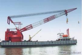 600t floating crane charter crane barge 600 ton rent