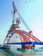 cheap 1000t Floating crane japan engine full revolving