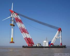 cheap floating crane 100t to 5000t crane barge