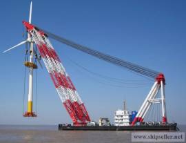 cheap floating crane barge sale rent charter