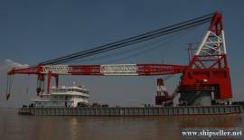 cheap new 800t floating crane barge 800 ton for sale