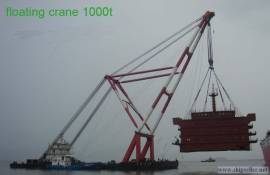 cheap new-built 1200t floating crane 1200 ton