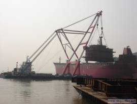 cheap new-built 1200t floating crane 1200 ton