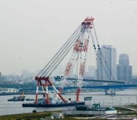 cheap new-built 1200t floating crane 1200 ton
