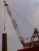 cheap self-propelled floating crane 300t 300 ton sell supply seller