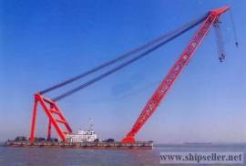 cheapest 1800t floating crane new built floating crane barge1800 ton
