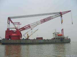 floating 1000t 1200t 1300t crane barge 1400t