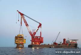 floating crane 4000t crane barge 4000ton for sale charter rent
