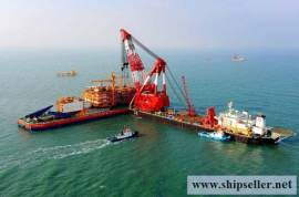 floating crane 5000t to 100t crane barge vessel