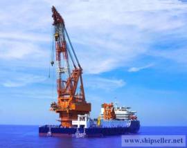 Floating Crane barge Middle East Persian Gulf Arab Gulf Arab sea Iran 