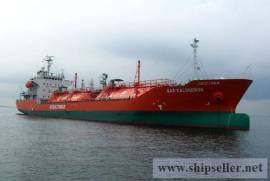 LPG VESSEL FOR SALE DOUBLE BOTTOM DWT 5349 BLT 3/2007