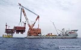 pedestal crane barge pedestal floating crane vessel 50t to 5000t