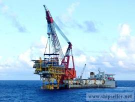 pedestal crane barge pedestal floating crane vessel 50t to 5000t