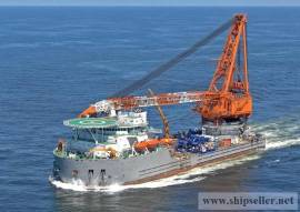 revolving floating crane barge 50t to 5000t