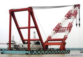 revolving floating crane barge 50t to 5000t sheerleg floating crane ba