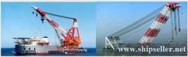 SELL FLOATING CRANE 100T CRANE BARGE 100 TON
