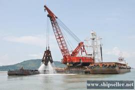 sell used clamshell dredger grab dredger sale buy purchase clamshell d